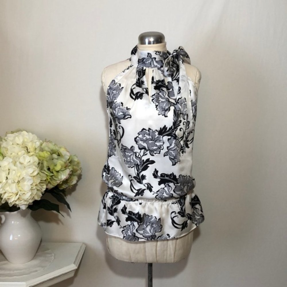 WHBM Pure Silk Sleeveless Blouse Top
